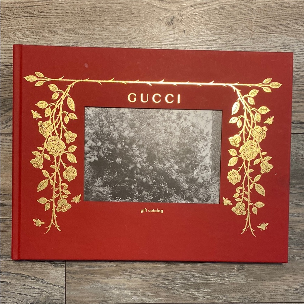 Gucci Red and Gold Gift Catalog
